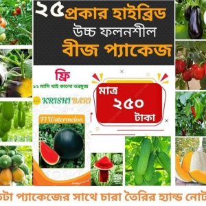 ২৫ ধরনের উন্নতমানের  সবজির বীজ